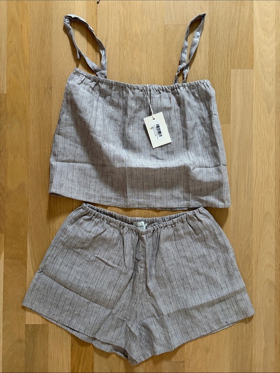 Deiji Studios Tops - Deiji Studios Button Linen Set - NWT